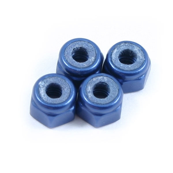 Locknuts M3 - Blue 4pcs