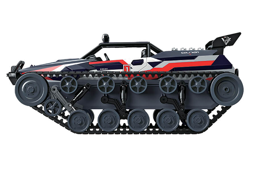 Buzzsaw Xtreme 1/12th Electric All Terrain Tracked Vehicle Ready To Run - Blue