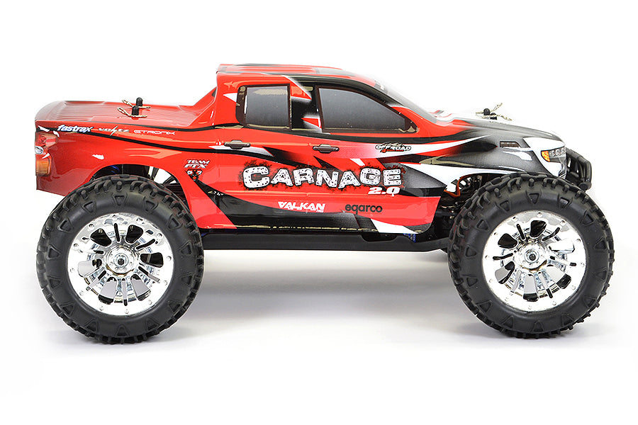 Carnage 2.0 1/10th Brushed Truck Ready To Run - Red