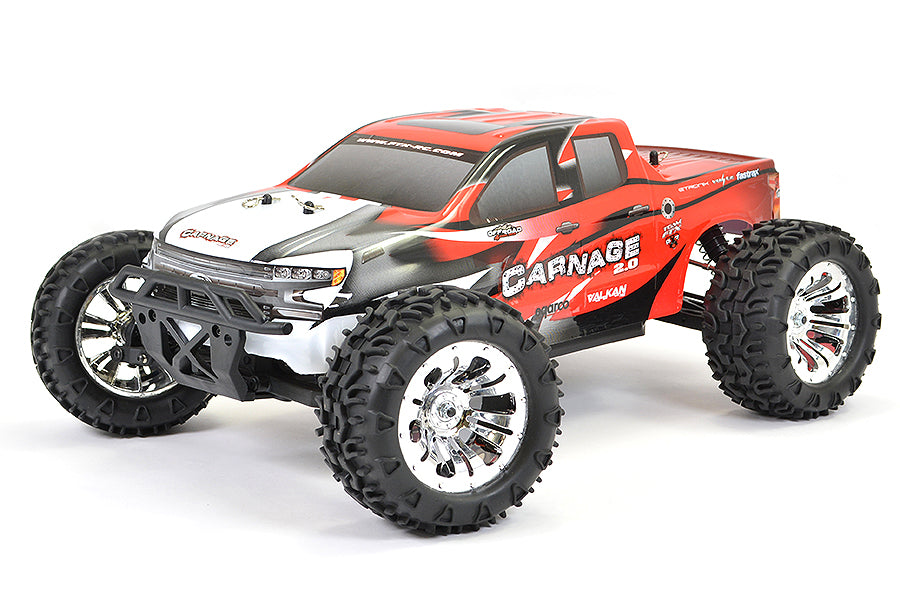 Carnage 2.0 1/10th Brushed Truck Ready To Run - Red