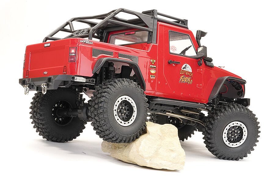 Outback Fury 2.0 4x4 1/10th Trailer Crawler Ready To Run - Red