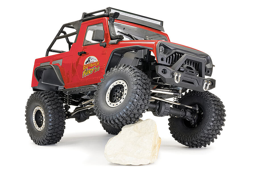 Outback Fury 2.0 4x4 1/10th Trailer Crawler Ready To Run - Red