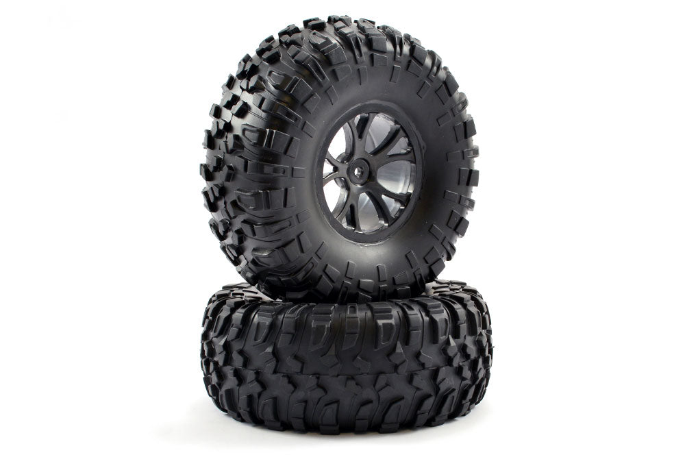 Outlaw Pre-Mounted Wheels & Tyres - Black