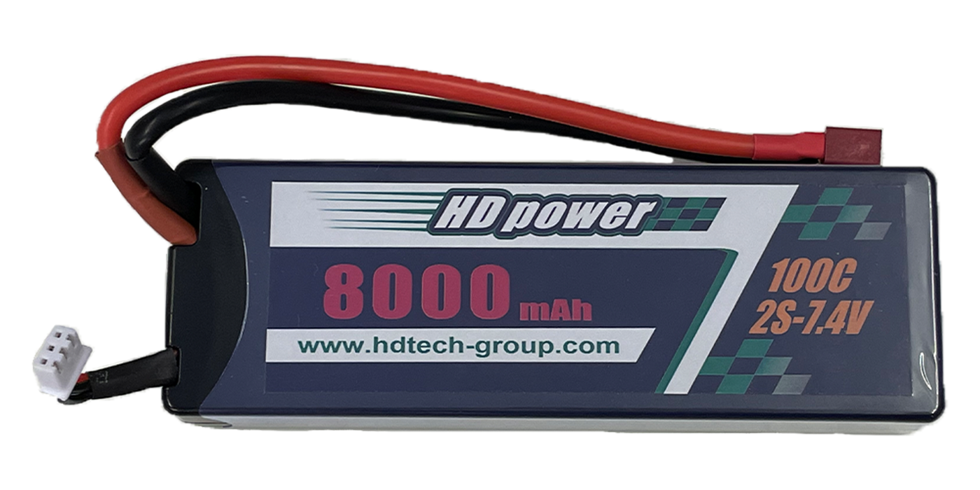 2S 100C 7.4V 8000mah Lipo Battery with Deans Connector