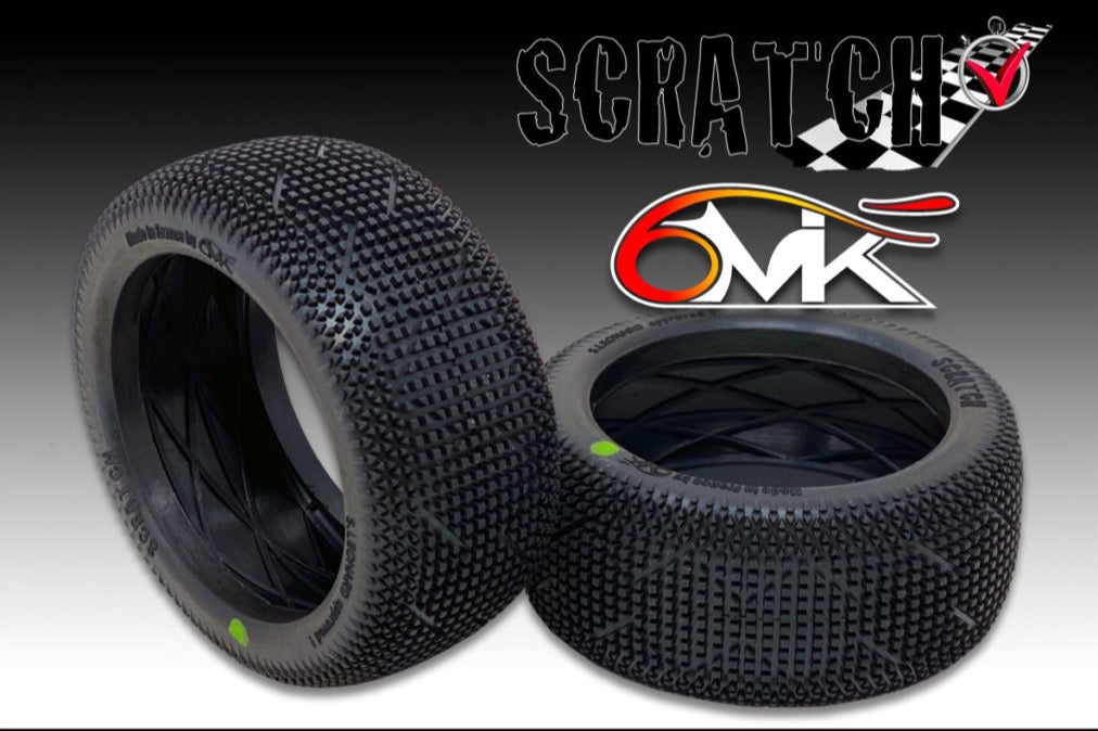 Scratch Green 1/8th Off Road Tyre Only Deal - Set of 4