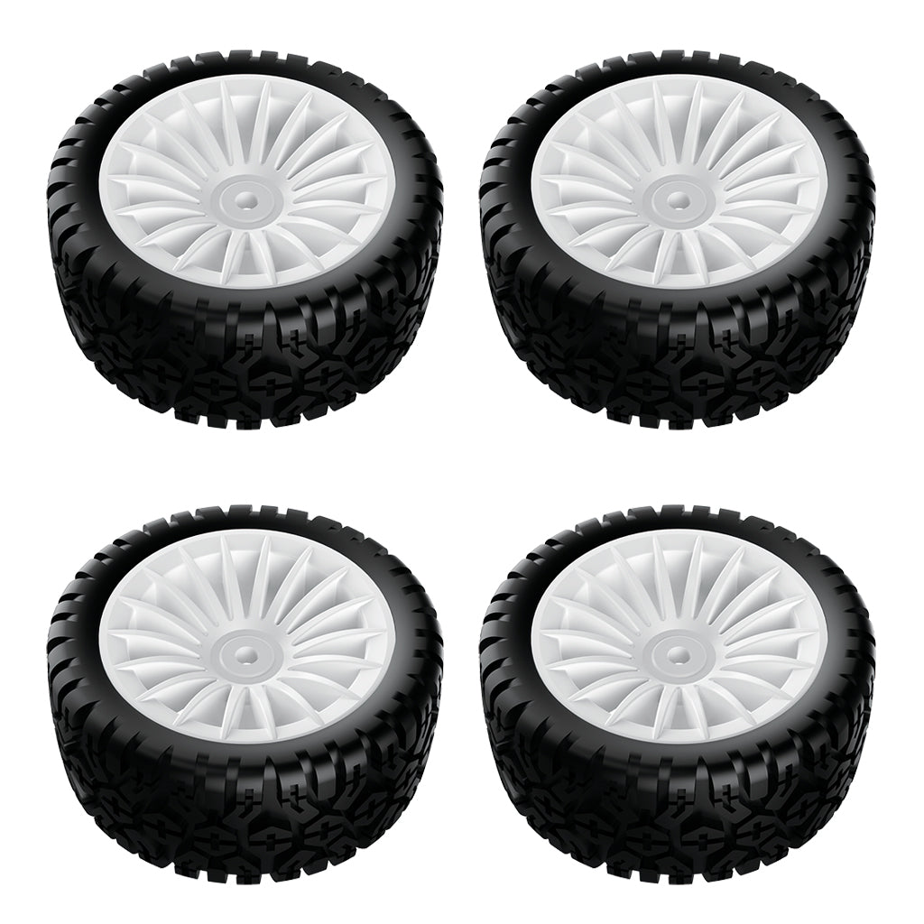 UDI Racing Rally L Tyres White Wheels — Herts RC Models